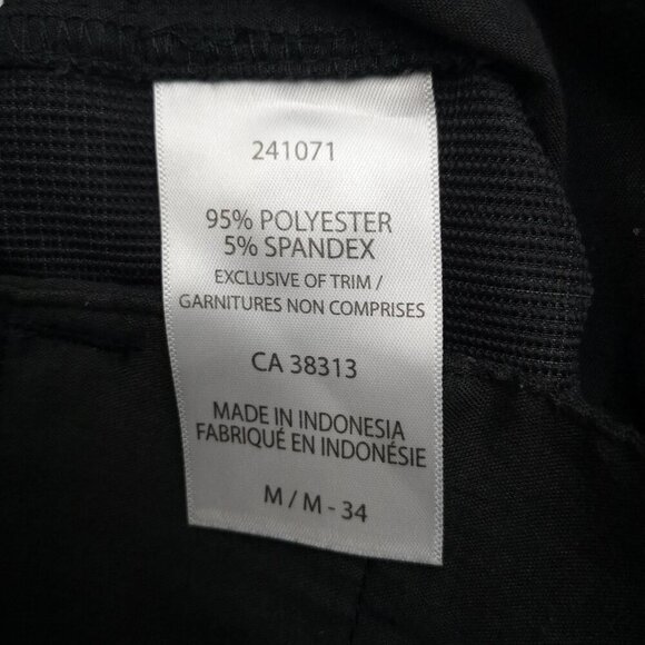 Avia Men's Size Medium Dark Grey & Black Plaid Zipper & Button Closure Shorts - Picture 4 of 13